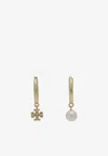 Tory Burch Kira Mismatched Drop Earrings In Gold