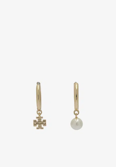 TORY BURCH KIRA MISMATCHED DROP EARRINGS