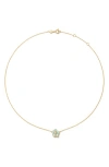 Tory Burch Kira Mother-of-pearl Flower Pendant Necklace In Gold