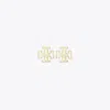 Tory Burch Kira Mother Of Pearl Stud Earring In Tory Gold/mother Of Pearl