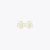 Tory Burch Kira Mother Of Pearl Stud Earrings In Gold