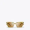 Tory Burch Kira Oversized Geometric Sunglasses In Neutral