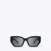 Tory Burch Kira Oversized Geometric Sunglasses In Brown