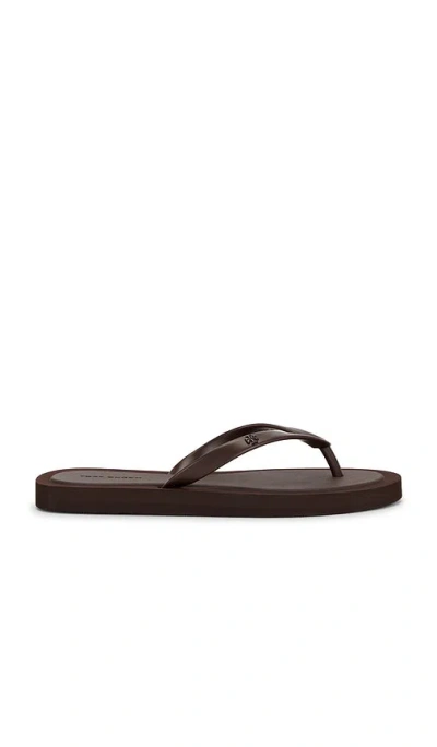 Tory Burch Kira Padded Flip Flop In Brown