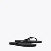 Tory Burch Kira Padded Flip-flop In Perfect Black/gold