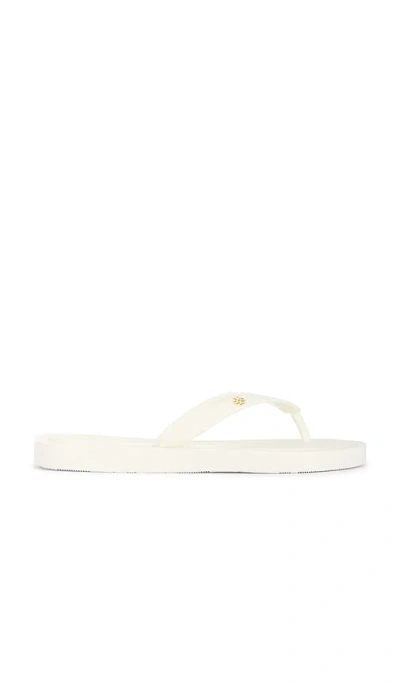Tory Burch Kira Padded Flip Flop In White
