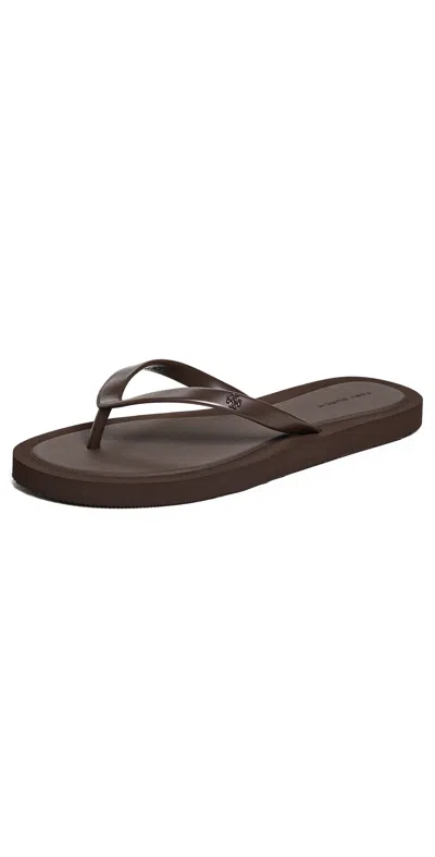 Tory Burch Kira Padded Flip Flops Dark Cocoa / Dark Cocoa In Multi