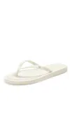 Tory Burch Kira Padded Flip Flops New Ivory/gold In New Ivory/gold