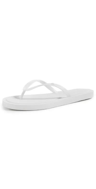 Tory Burch Kira Padded Flip Flops Optic White / Optic White