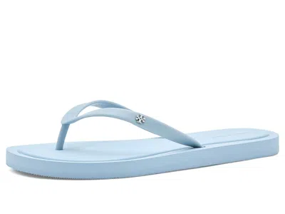 Tory Burch Kira Padded Flip-flop Women's Sandals Aria Blue/silver: 10 M