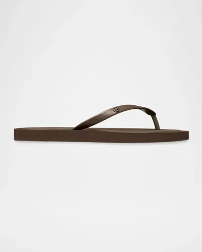 Tory Burch Kira Padded Flip-flops In Brown