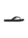Tory Burch 'kira' Black Flip Flops With Logoplaque In Black  