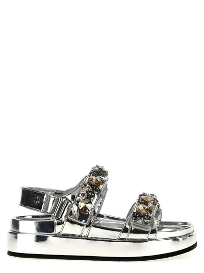 TORY BURCH TORY BURCH KIRA PATENT LEATHER SANDALS