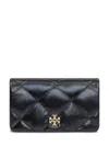 Tory Burch Kira Quilted Leather Crossbody Bag In Black