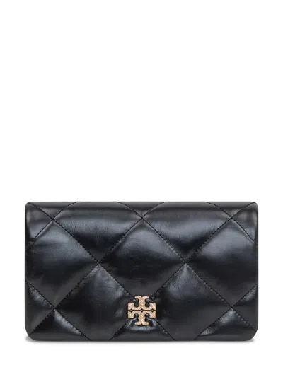 Tory Burch Kira Quilted Leather Crossbody Bag In Black