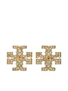 Tory Burch Kira Pave Earrings In Gold