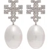 Tory Burch Kira Drop Earrings In Metallic
