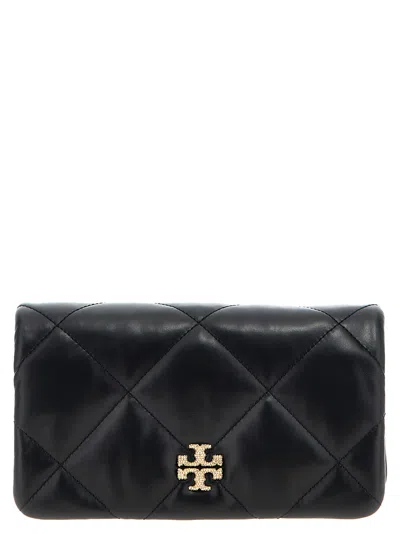 Tory Burch Kira Quilted Leather Crossbody Bag In Black