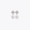 Tory Burch Kira Pavé Pearl Drop Earring