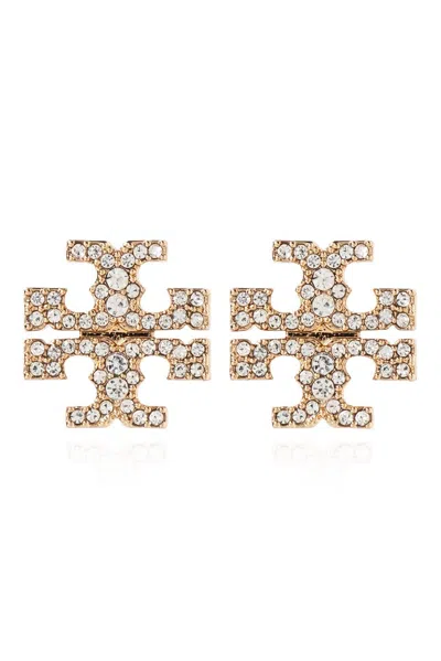 Tory Burch Kira Pavé Stud Earrings In Oro