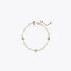 Tory Burch Kira Pearl Bracelet In Gold