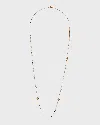Tory Burch Kira Pearl Delicate Long Necklace In Tory Gold  Pearl