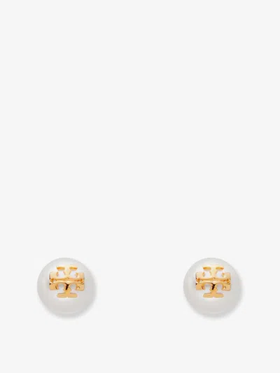 Tory Burch Kira Pearl Earrings In White