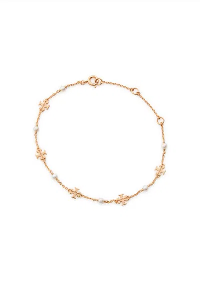 Tory Burch Kira Pearl-embellished 18kt Gold-plated Bracelet