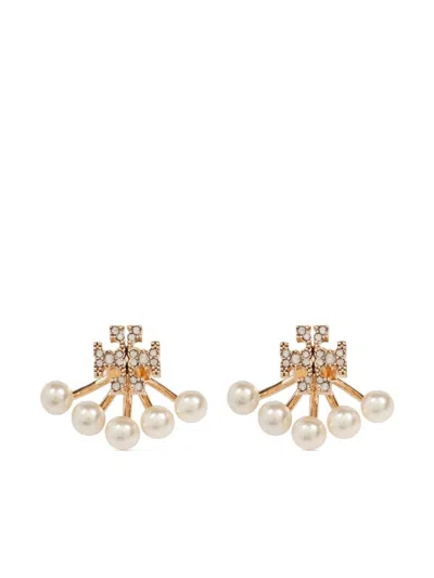 TORY BURCH KIRA PEARL FRONT-BACK EARRINGS