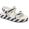 Tory Burch Kira Platform Sport Sandal In Navy Stripe