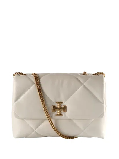 Tory Burch Kira Quilted Chain Shoulder Bag In White