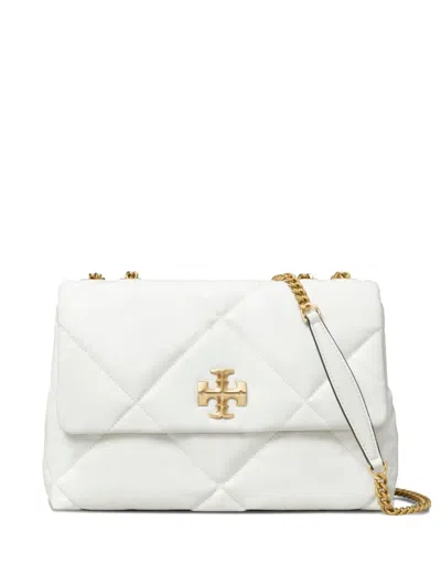 Tory Burch Kira Quilted Chain Shoulder Bag In White