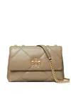 Tory Burch Kira Diamond Quilt Small Convertible Shoulder Bag Shoulder Bags Brown In Brown