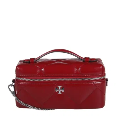 Tory Burch Kira Quilted-design Chain-strap Tote Bag In Burgundy