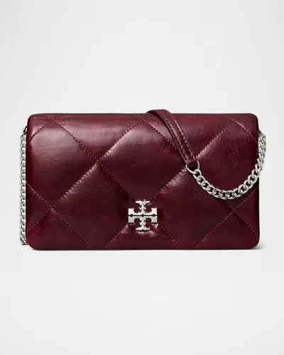 Tory Burch Kira Quilted Leather Convertible Shoulder Bag In Red