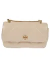 Tory Burch Kira Quilted Leather Handbag In Neutral