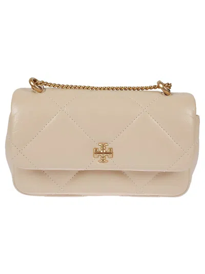 Tory Burch Kira Quilted Leather Handbag In Neutral
