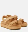 Tory Burch Raffia Kira Open Toe Textured Sole Sandals In Neutral