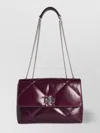 Tory Burch Kira Burgundy Leather Crossbody Bag In Burgundy