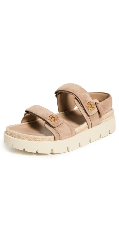 Tory Burch Kira Rope Burch Sandal In Ceramic Taupe