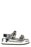 Tory Burch Silver Kira Sandals