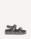 Tory Burch 35mm T Mono Kira Sport Jacquard Sandals