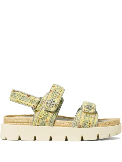 Tory Burch Women's Kira Rope Sport Sandals In Yellow Multi/loutre Gray