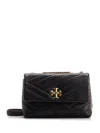 Tory Burch Kira Chevron Small Convertible Shoulder Bag In Black