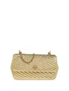 Tory Burch Kira Chain Clutch Bag In Gold