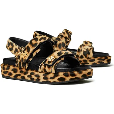 Tory Burch Kira Slingback Sport Platform Sandal In Classic Leopard