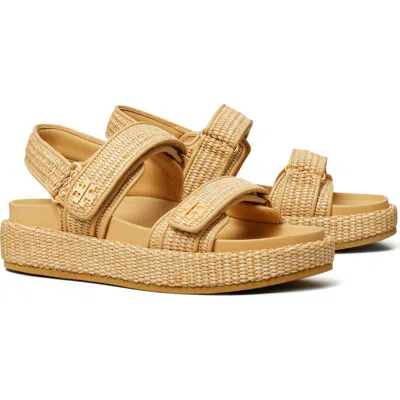 Tory Burch Kira Slingback Sport Platform Sandal In Beige
