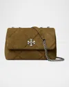 Tory Burch Kira Small Diamond Quilted Convertible Shoulder Bag In Green