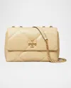 Tory Burch Kira Small Diamond Quilted Convertible Shoulder Bag In Vanilla Soft Serve