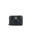 Tory Burch Small Kira Charm Diamond Quilt Zip-around Wallet
